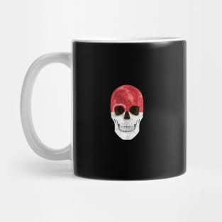 Indonesia Flag Skull - Gift for Indonesian With Roots From Indonesia Mug